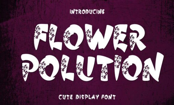 Flower Polution Font - Featured Image