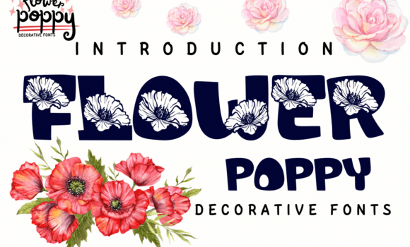 Flower Poppy Font: Fonts Free Download Flower Poppy Font - Featured Image