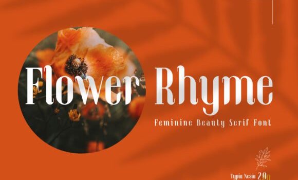 Flower Rhyme Font: Fonts Free Download Flower Rhyme Font - Featured Image
