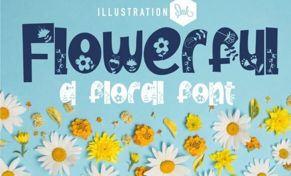 Flowerful Font: Fonts Free Download Flowerful Font - Featured Image