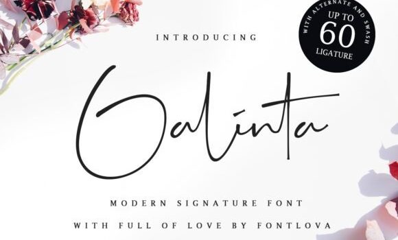 Galinta Font: Fonts Free Download Galinta Font - Featured Image