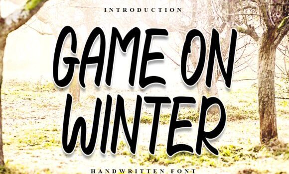 Game on Winter Font: Fonts Free Download Game on Winter Font - Featured Image
