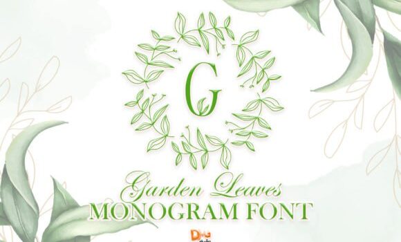 Garden Leaves Monogram Font: Fonts Free Download Garden Leaves Monogram Font - Featured Image