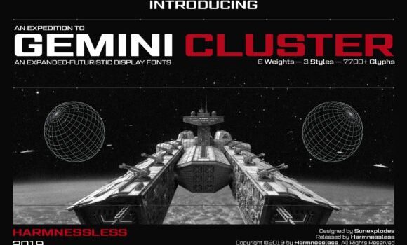 Gemini Cluster – Expanded Fonts Font: Fonts Free Download Gemini Cluster - Expanded Fonts Font - Featured Image