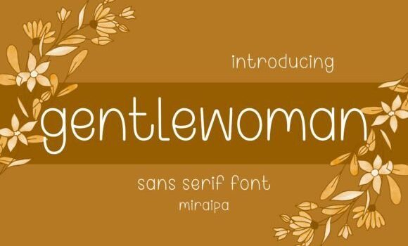 Gentlewoman Font: Fonts Free Download Gentlewoman Font - Featured Image