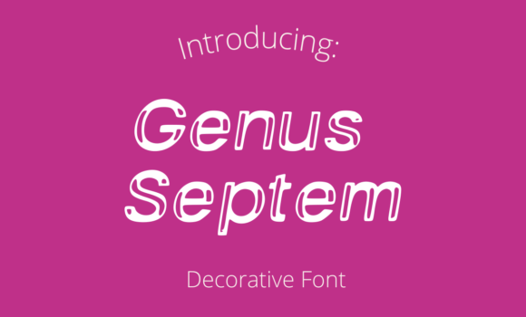Genus Septem Font: Fonts Free Download Genus Septem Font - Featured Image