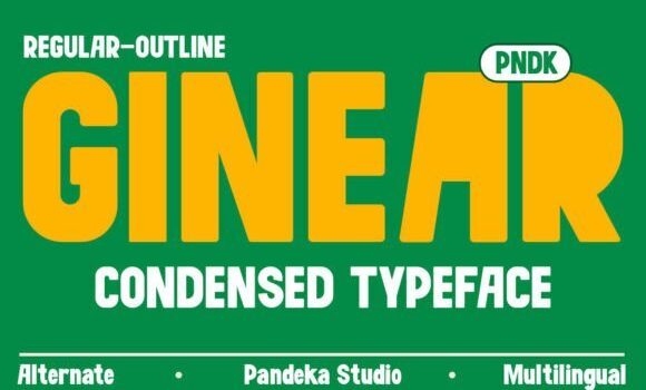 Ginear Font - Featured Image