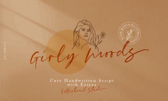 Girly Moods Font: Fonts Free Download Girly Moods Font - Featured Image