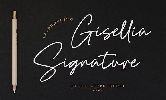 Gisellia Signature Font - Featured Image
