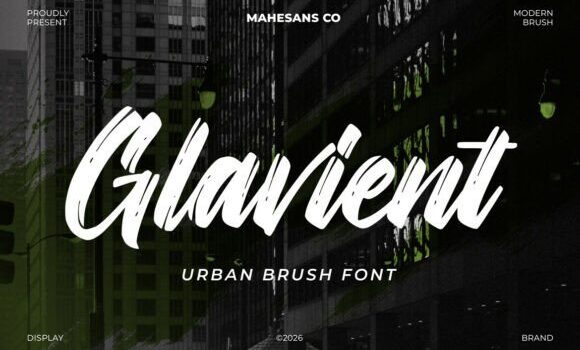 Glavient Font - Featured Image