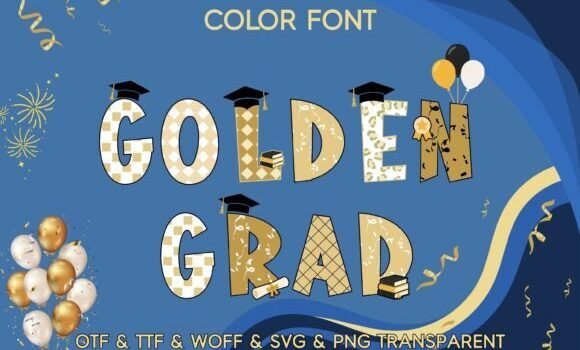 Golden Grad Font: Fonts Free Download Golden Grad Font - Featured Image