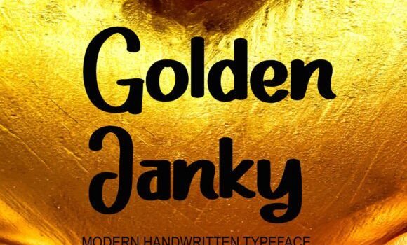 Golden Janky Font - Featured Image
