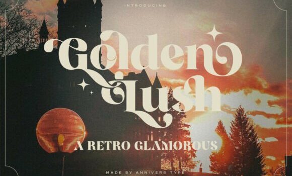 Golden Lush Font - Featured Image