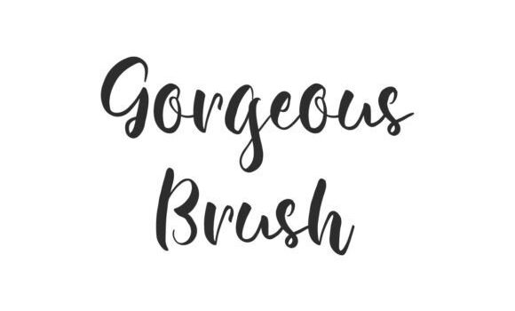 Gorgeous Brush Font - Featured Image