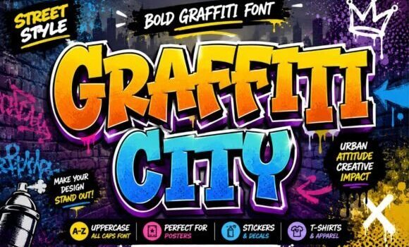 Graffiti City Font: Fonts Free Download Graffiti City Font - Featured Image