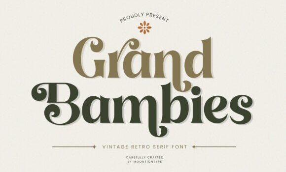 Grand Bambies Font - Featured Image
