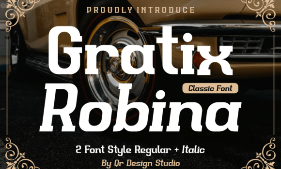 Gratix Robina Font - Featured Image