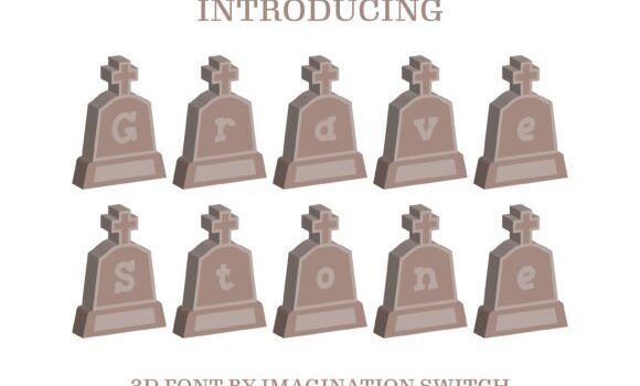 Gravestones 3d Font - Featured Image