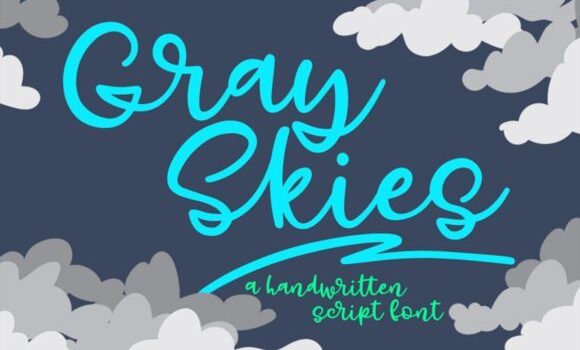 Gray Skies Font: Fonts Free Download Gray Skies Font - Featured Image