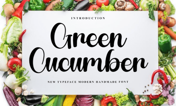 Green Cucumber Font: Fonts Free Download Green Cucumber Font - Featured Image