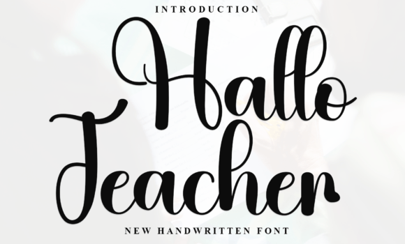 Hallo Teacher Font Font - Featured Image