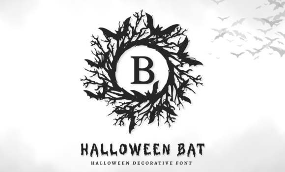 Halloween Bat Monogram Font: Fonts Free Download Halloween Bat Monogram Font - Featured Image