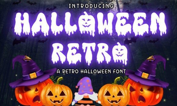 Halloween Retro Font - Featured Image