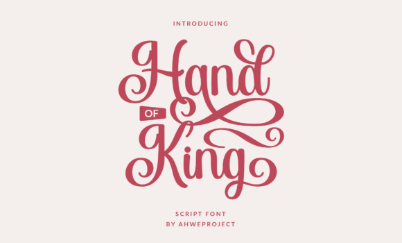 Hand of King Font: Fonts Free Download Hand of King Font - Featured Image