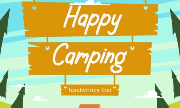 Happy Camping Font: Fonts Free Download Happy Camping Font - Featured Image