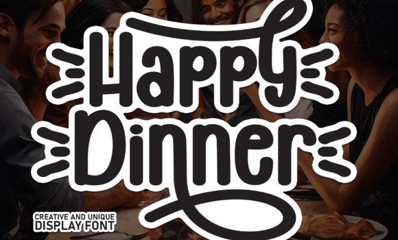 Happy Dinner Font: Fonts Free Download Happy Dinner Font - Featured Image