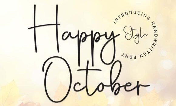 Happy October Font: Fonts Free Download Happy October Font - Featured Image