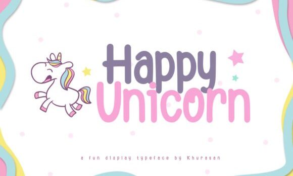 Happy Unicorn Font - Featured Image