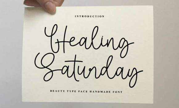 Healing Saturday Font: Fonts Free Download Healing Saturday Font - Featured Image