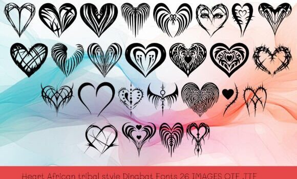 Heart African Tribal Font - Featured Image