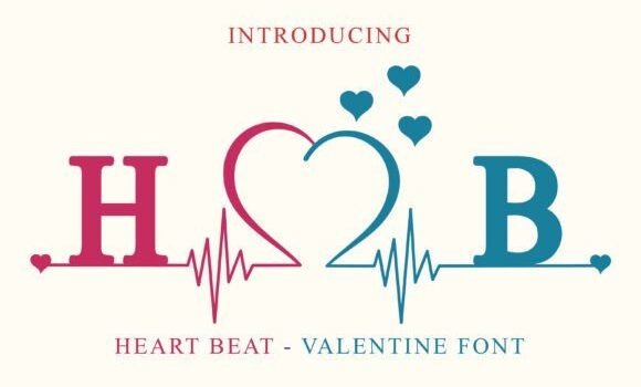 Heart Beat Love Font - Featured Image