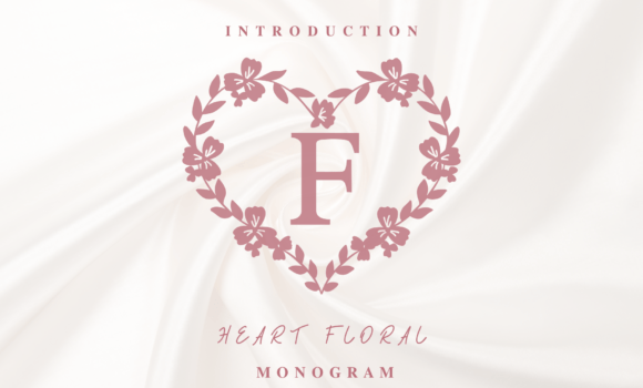 Heart Floral Monogram Font: Fonts Free Download Heart Floral Monogram Font - Featured Image