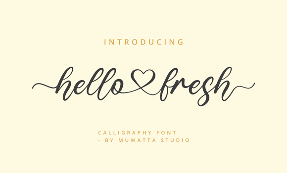 Hello Fresh Font: Fonts Free Download Hello Fresh Font - Featured Image