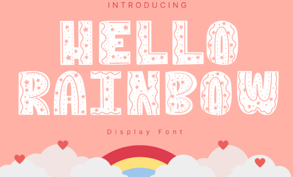 Hello Rainbow Font - Featured Image