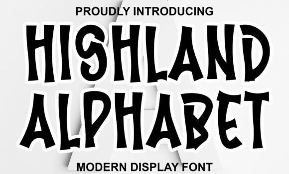 Highland Alphabet Font - Featured Image
