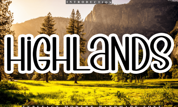 Highlands Font - Featured Image
