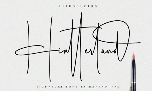 Hintterland Signature Font - Featured Image