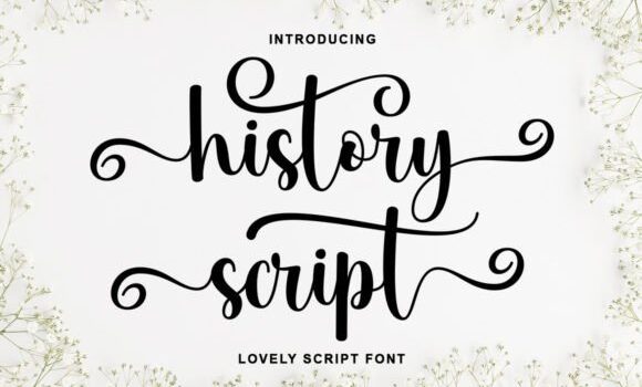 History Script Font: Fonts Free Download History Script Font - Featured Image