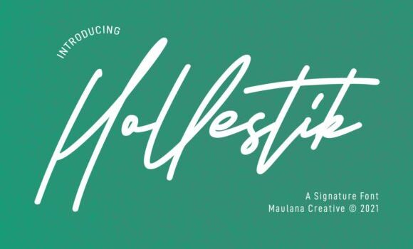 Hollestik Signature Font: Fonts Free Download Hollestik Signature Font - Featured Image