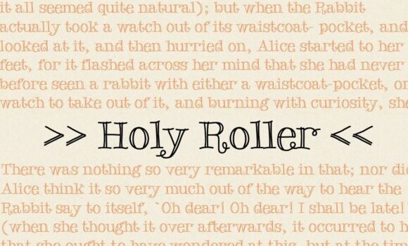 Holy Roller Font: Fonts Free Download Holy Roller Font - Featured Image