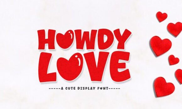 Howdy Love Font - Featured Image