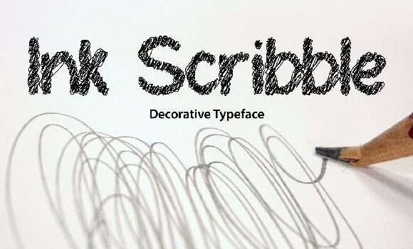 Ink Scribble Font - Featured Image