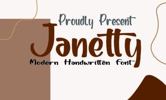 Janetty Font: Fonts Free Download Janetty Font - Featured Image