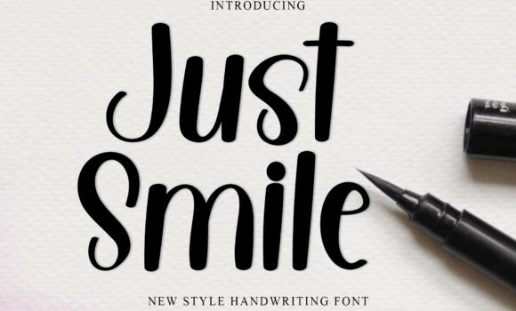 Just Smile Font: Fonts Free Download Just Smile Font - Featured Image
