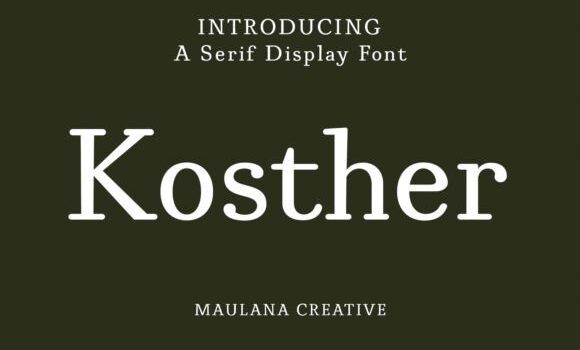 Kosther Font - Featured Image