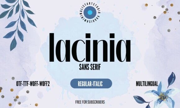 Lacinia Font: Fonts Free Download Lacinia Font - Featured Image